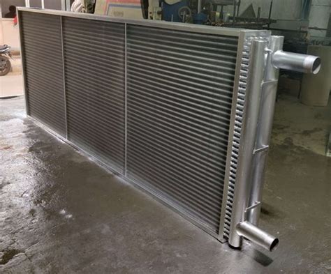 Copper Air Washer Air Handling Unit Chilled Water Cooling
