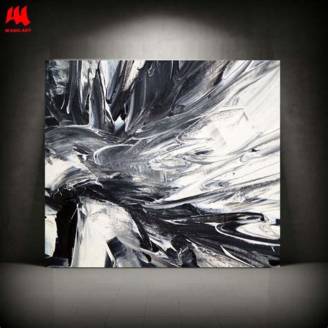 Black And White Oil Paintings On Canvas Visual Motley