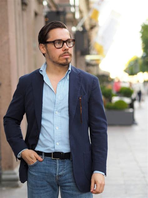 Lardini Sport Coat With Light Blue Jeans With And Without Tie