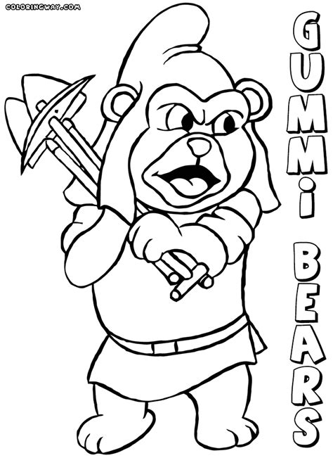 Gummy bear coloring page from misc. Gummi Bears coloring pages | Coloring pages to download ...