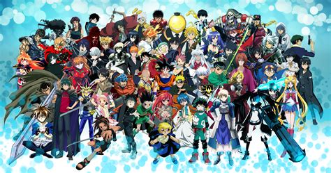 All Anime Main Characters Together All Anime Wallpaper On