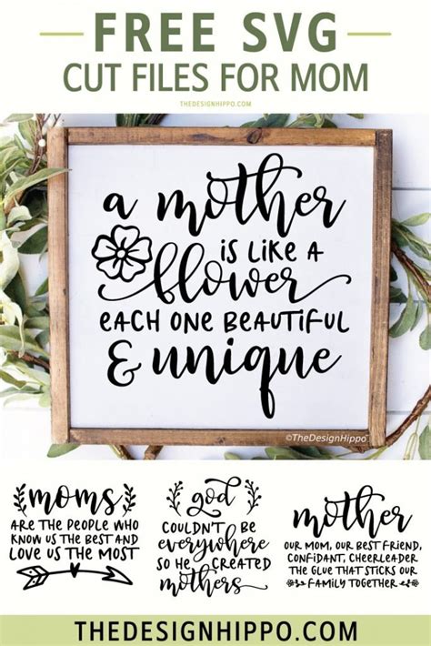 4 Free Mom Svg Cut Files For Mothers Day