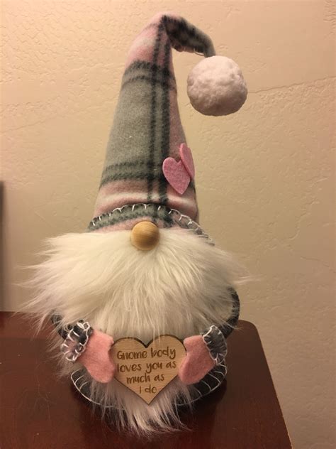 Valentine Gnome Holding A Loving Message Created By Honey Blossom