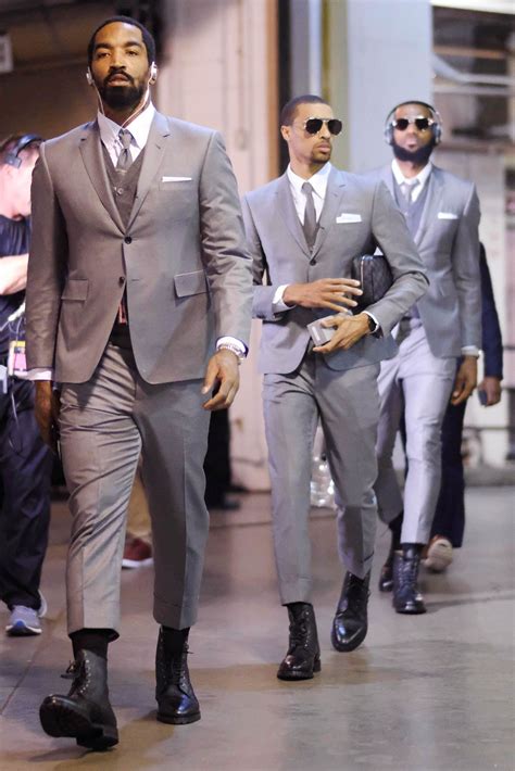 Cleveland Cavaliers All Suited Up Together For Their Nba Playoff Game