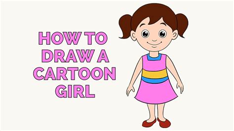 How To Draw A Girl Easy Step By Step Tutorial For Beginners Youtube