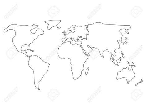 Die drei deutschsprachigen länder deutschland, schweiz und österreich, weitere europäische länder, aber auch ganze kontinente, weltkarten und die erde als globus. Weltkarte In Sechs Kontinenten In Schwarz - Nordamerika ...