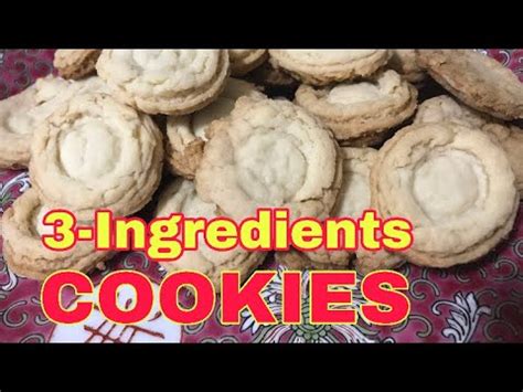 easy  ingredient cookies youtube