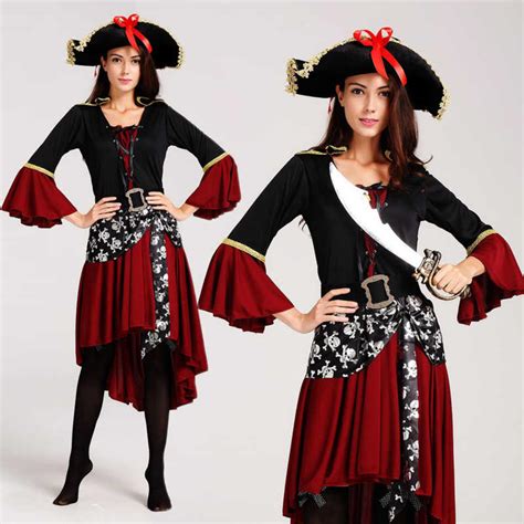 Captain Pirates Caribbean Jack Sparrow Pirate Fantasia Adult Cosplay