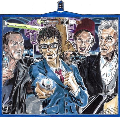 Doctor Who The Four Doctors In Jason Larouche The Art Of Jmls