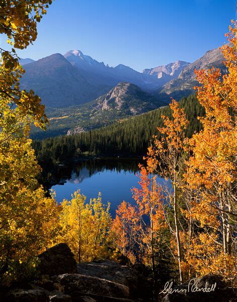 Longs Peak From Bear Lake In Autumn Rocky Mountain National Park