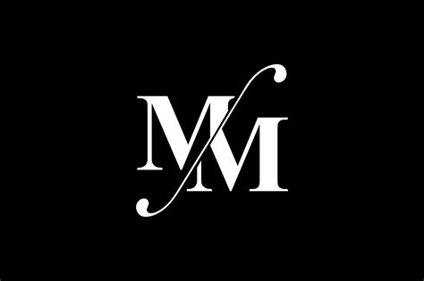 Mm Monogram Logo Design By Vectorseller Thehungryjpeg Com