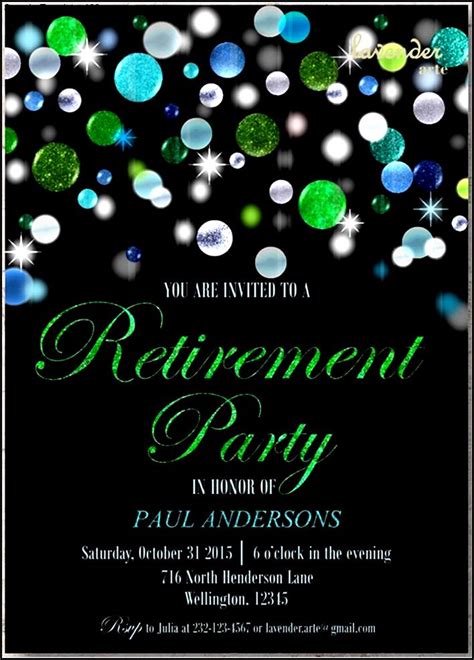 Retirement Party Invitations Templates