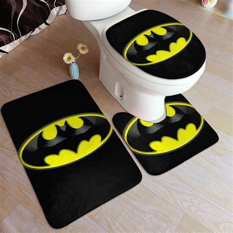 Batman Super Hero 3pcs Bathroom Rug Set 5080 Cm Bath Mat Home Decor