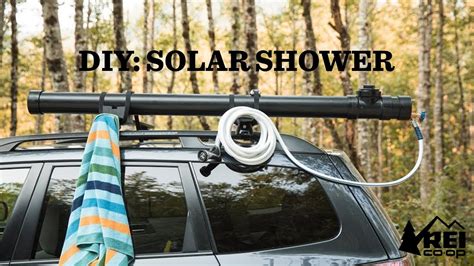 For a nice warm shower, that you can build entirely on your own, you can buy a solar shower bag. DIY: Car-top 'Solar' Camp Shower | REI - YouTube