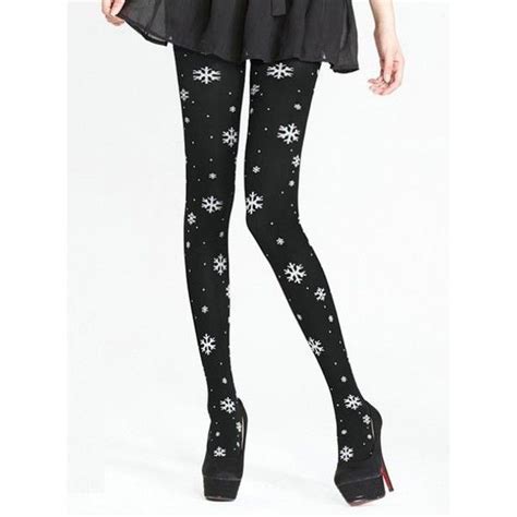 Sweet Christmas Snowflake Tights 34 00 34 Liked On Polyvore Heart Tights Tights Fashion