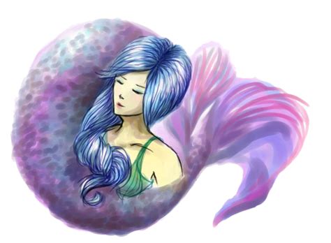 Purple Mermaid By Tatsumakichan On Deviantart
