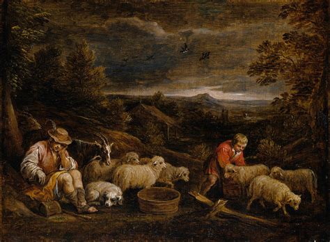 Shepherds And Sheep Painting By David Teniers The Younger Fine Art