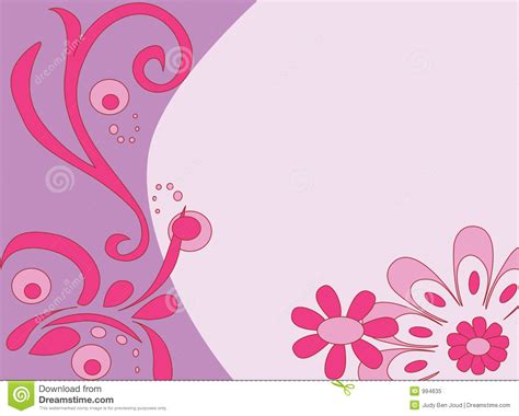 Pink Flowery Background Stock Vector Illustration Of Pink 994635