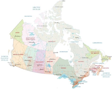 Map Of Canada Cities And Roads Gis Geography