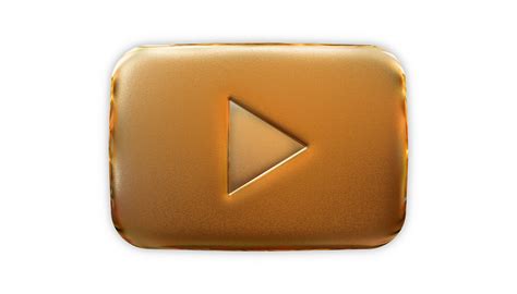 Placa De Oro Del Logotipo De Youtube 12914853 Png