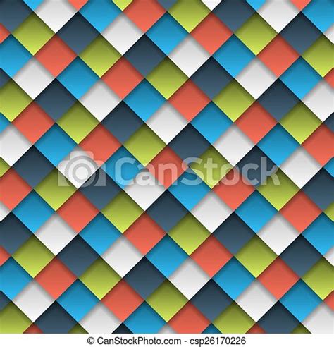 Colorful Cubes Seamless Pattern Seamless Pattern Made Of Colorful