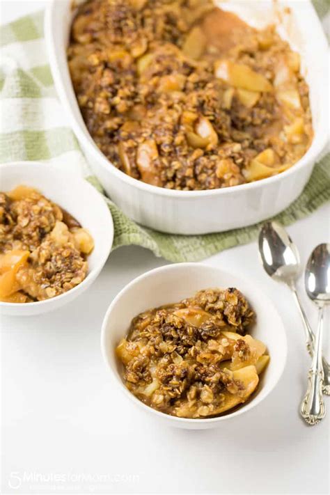 It is the favorite combo of everyone out there. Instant Pot Apple Crisp-0351 - 5 Minutes for Mom