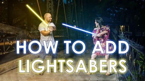 how to add lightsabers easily to photos in photoshop youtube