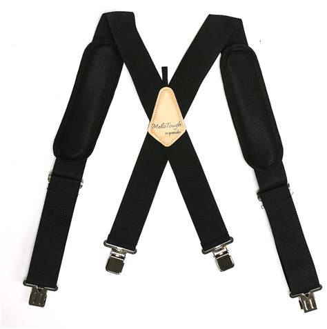 Melotough Padded Tool Belt Work Suspenders With Super Strong Clip For