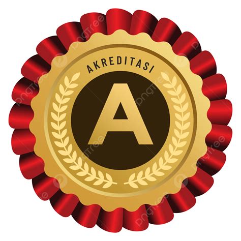 an elegant gold a accreditation badge with red ribbon and paddy symbol vector accreditation