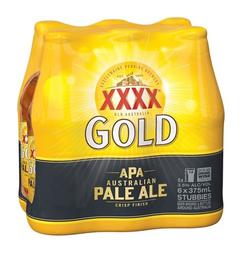 Tooheys Xxxx Gold Pale 375ml Bottles Australian Beers Amatos Liquor