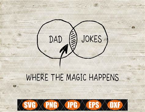 Dad Jokes Where The Magic Happens Svg Dad Svg Fathers Day Etsy