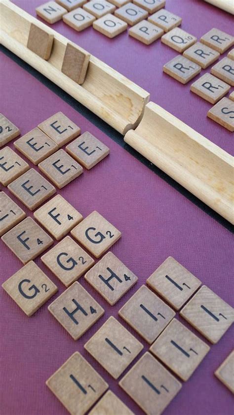 Scrabble Tiles 97 And 4 Wooden Tile Holders Circa 1976 Etsy