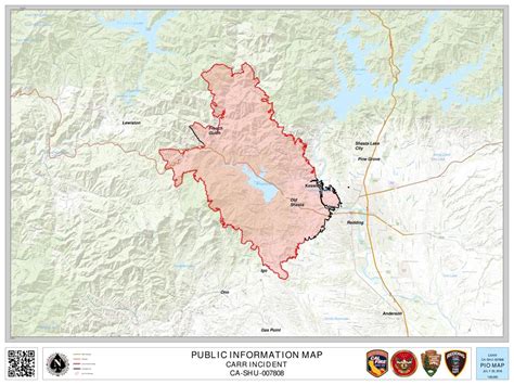 Carr Fire Map 7 30 Local News
