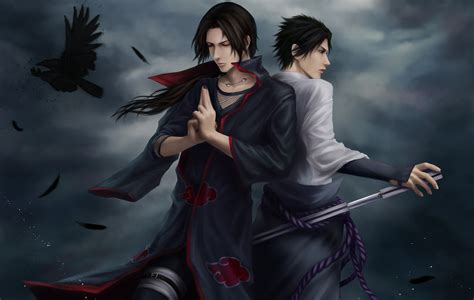 Naruto Shippuuden, Anime, Manga, Uchiha Sasuke, Uchiha Itachi, Raven