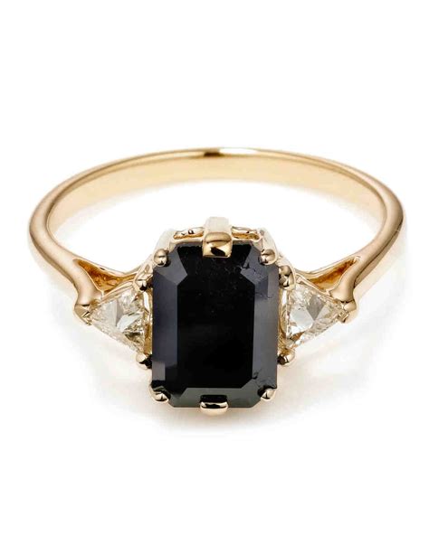 Black Diamond And Gold Engagement Rings Caravaggio Lace 14k Black And