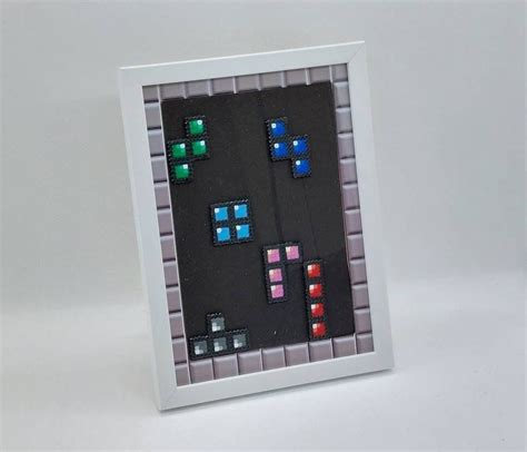 Pixelart Tetris Frame Etsy