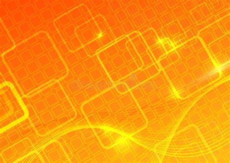 Computer Bright Orange Background Stock Vector Illustration Of Vector