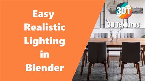 Easy Realistic Lighting In Blender 28x Youtube