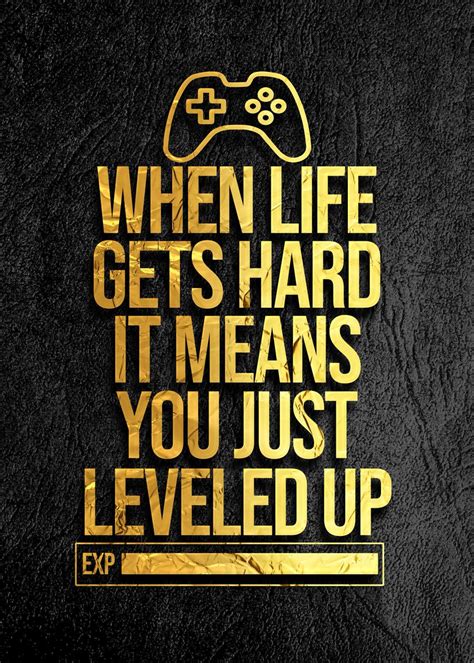 Gaming Gamer Quotes Quote Poster Picture Metal Print Paint By