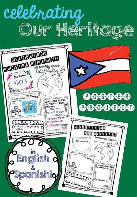 Celebrating Our Heritage Poster Project For Hispanic Heritage Month
