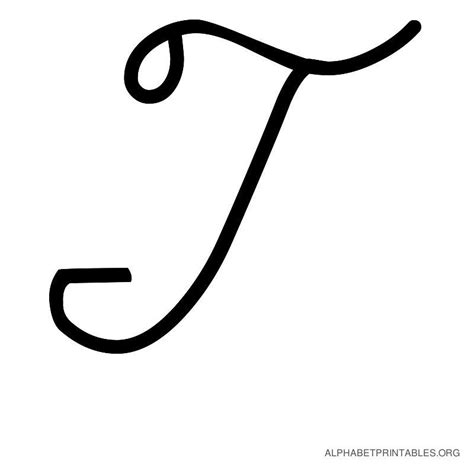 How To Draw Cursive T