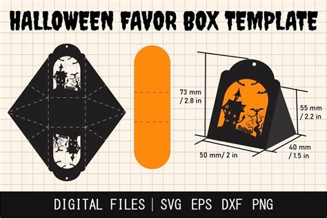 Halloween Treat Box Svg Printable Favor Box 1991394