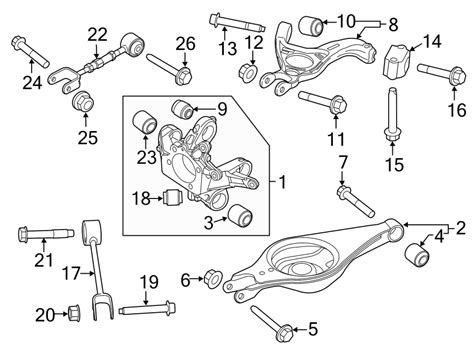 2014 Ford Explorer Knuckle Kit Bushing Repair Steering Suspension