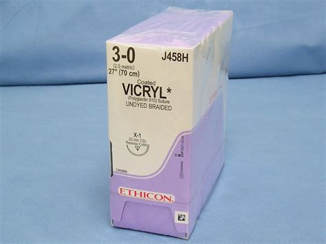 Ethicon J458h Vicryl Suture 3 0 27 X 1 Reverse Cutting Needle Da
