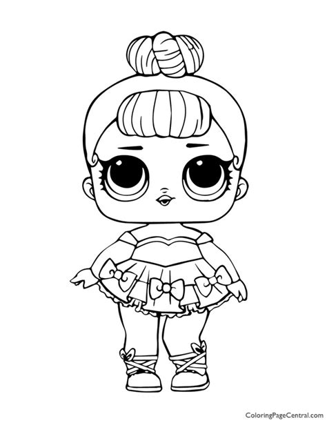 Lol Surprise Miss Baby Glitter Coloring Page Coloring Page Central