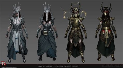 Sorceress Legendary Armor Concept Art Diablo Iv Art Gallery