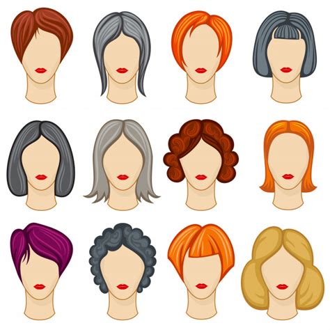 Are you looking for the best hairstyles clipart for your personal blogs, projects or designs, then clipartmag is the place just for you. Collection de coiffures pour femmes dessin animé cheveux ...