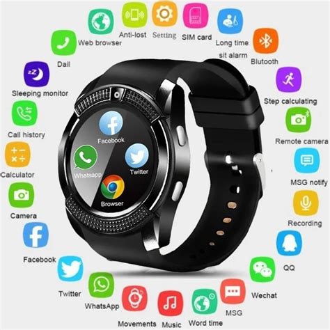 2018 Sportwatch Sim Smartwatch Bluetooth Smartwatch Touch Screen Wrist