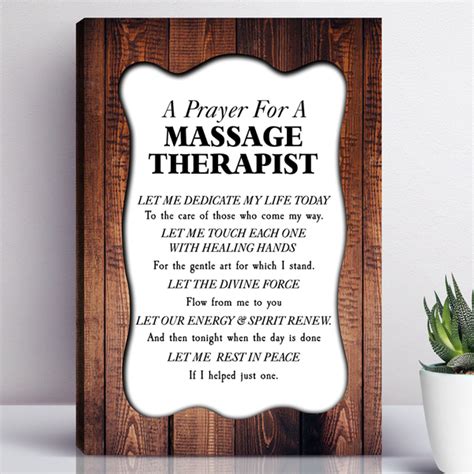 a prayer for a massage therapist canvas wall art iconic passion