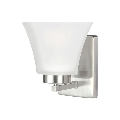 Hundreds of ceiling lighting brands ship free. Sea Gull Lighting Bayfield 1-Light Brushed Nickel Wall ...